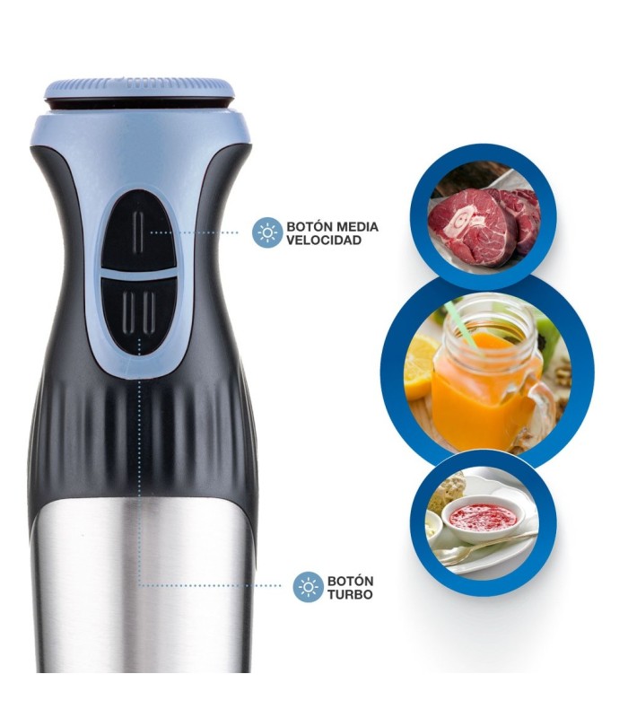BATIDORA DE MANO ALIARA GSC 1200W - INCLUYE VASO MEDIDOR, PICADORA Y VARILLA PARA BATIR
