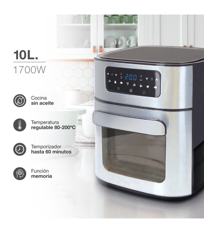 FREIDORA DE AIRE TIPO HORNO ASSANE GSC 1700W 10 LITROS