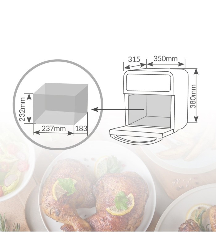 FREIDORA DE AIRE TIPO HORNO ASSANE GSC 1700W 10 LITROS