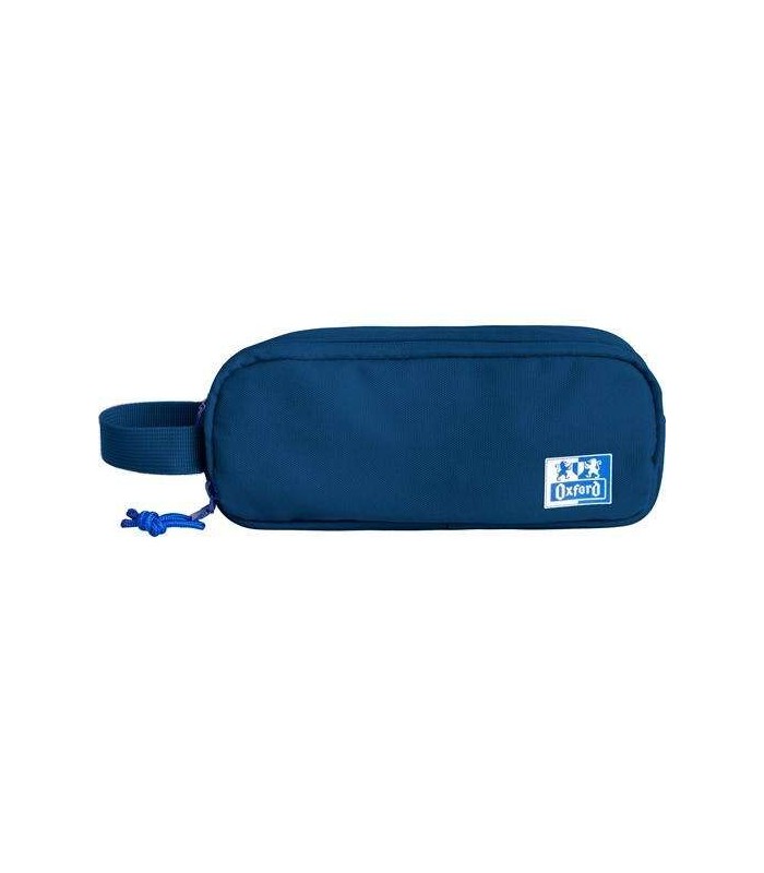 PORTATODO OXFORD RECTANGULAR 2 CREMALLERAS AZUL MARINO