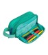 PORTATODO OXFORD RECTANGULAR 2 CREMALLERAS VERDE CLARO