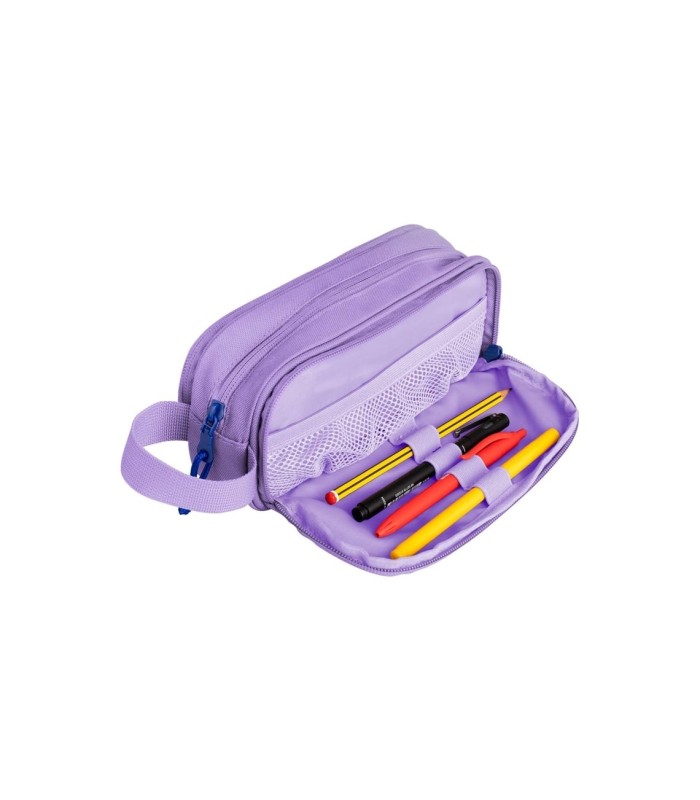 PORTATODO OXFORD RECTANGULAR 2 CREMALLERAS LILA