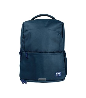 MOCHILA OXFORD CON BOLSILLO INFERIOR ISOTERMICO AZUL MARINO