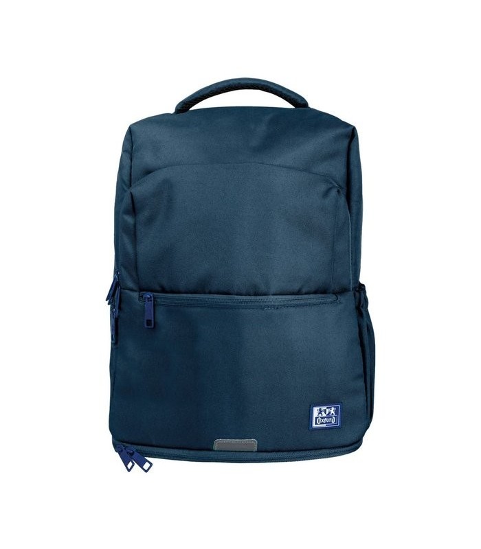 MOCHILA OXFORD CON BOLSILLO INFERIOR ISOTERMICO AZUL MARINO