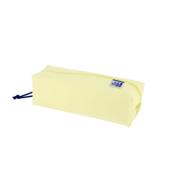 ESTUCHE OXFORD CUADRADO GRANDE AMARILLO PASTEL