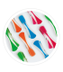 PINZAS DE PLASTICO Y GOMA GSC PARA ROPA - PACK 12 UNIDADES - PINZAS DE COLORES