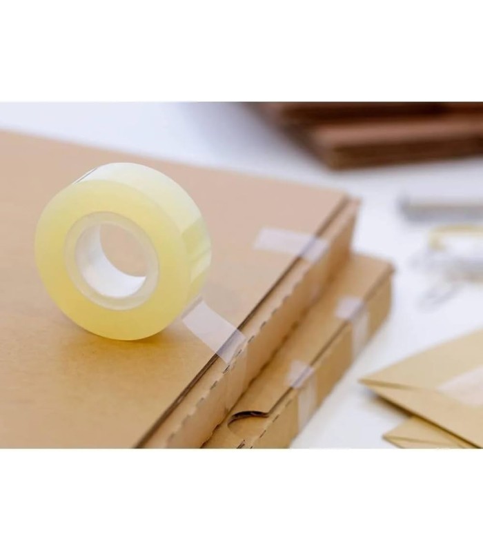 CINTA ADHESIVA DEQUA TRANSPARENTE 19MM X 33MM 8 ROLLOS
